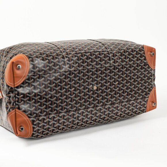 Goyard Boeing 55 Black Goyardine Leather-Trim Duffle Bag - Picture 5 of 15